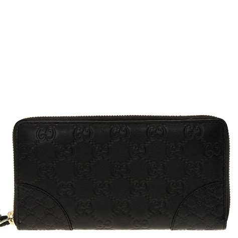 gucci bree leather wallet|women Gucci wallet black leather.